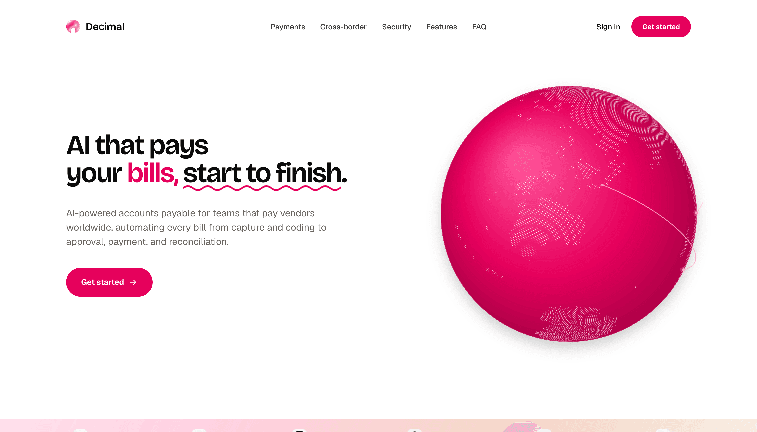 Decimal preview